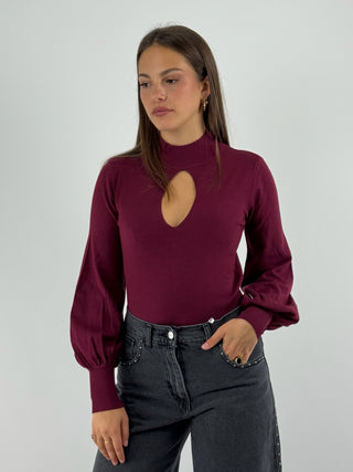 Maglia scollo a goccia - 250911