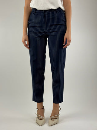 Pantalone gessato a sigaretta - 26P4074