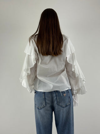 Camicia con rouches - TF0564