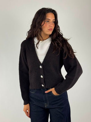 Cardigan bottoni gioiello - JIT-R027