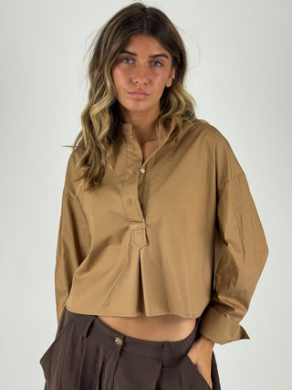 Camicia crop- 100%co, 26C4933