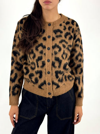 Cardigan jacquard animalier - 7AC7210
