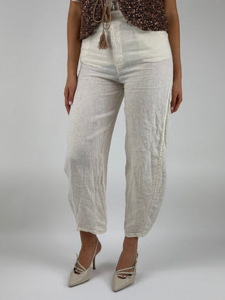 Pantalone misto lino - PVE-Q261