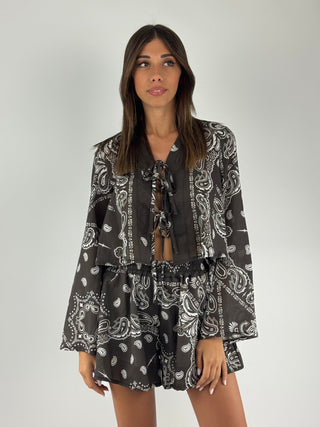 Camicia fantasia bandana - D02N1100