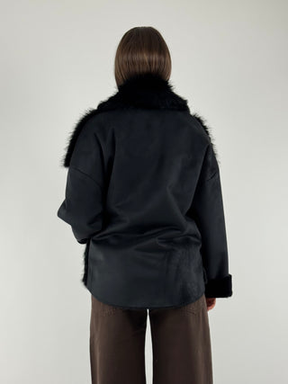 Cappotto ecopelliccia - 224188-25