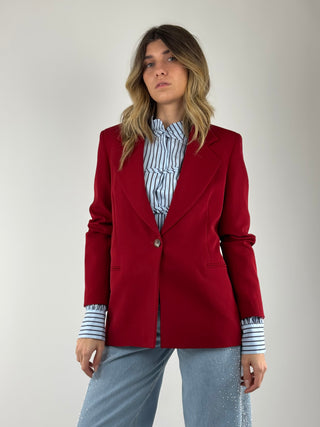 Giacca rubino - J845A037