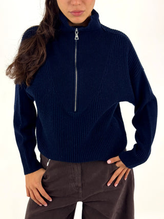 Maglia con collo alto - F03O0091
