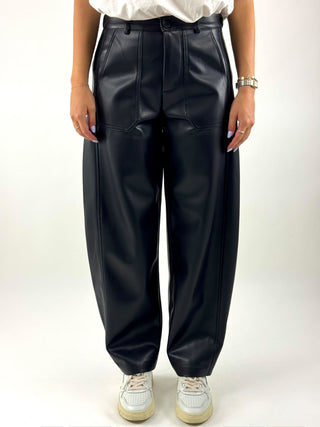 Pantalone stellina in ecopelle - PP431T10