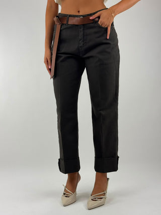 Pantalone ‘mandy’ con cintura - PLS-R157