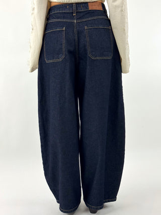 Jeans Wide Leg Blu Scuro - V03O0304