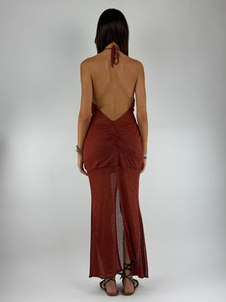 Abito Lurex Bronze Mermaid - AVS-Q051