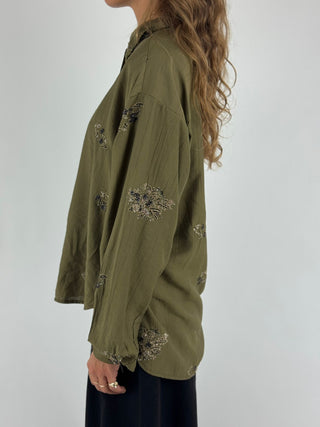 Camicia con ricami - W26C418