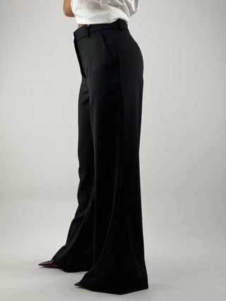 Pantalone vita alta a gamba dritta - 17206/3060