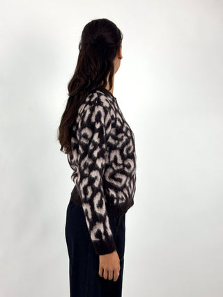 Cardigan jacquard animalier - 7AC7210