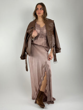 Gonna lunga spacco pizzo - GMA-Q013