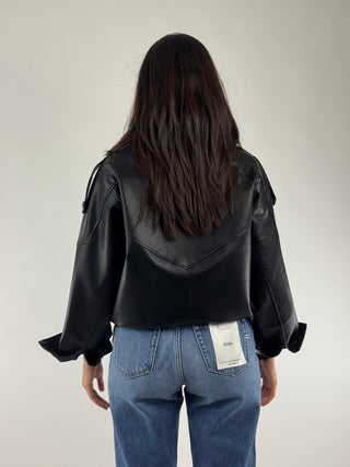 Bomber in ecopelle - TAB1307