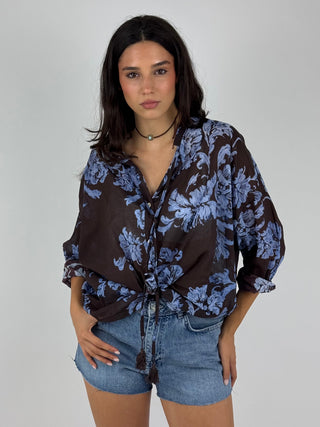 Camicia fiori - S26CI38