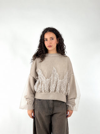 Felpa Beige - D03E0414