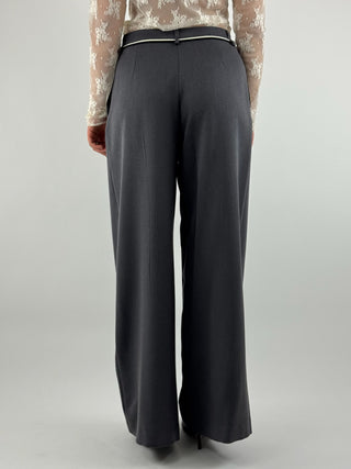 Pantalone con doppio cinturino - M09045