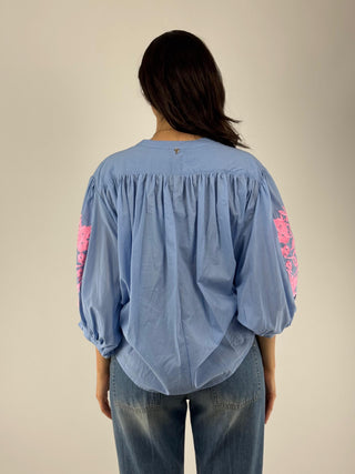 Camicia con ricami - D02N1035