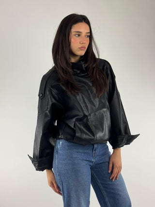 Bomber in ecopelle - TAB1307