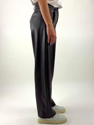 Pantalone stellina in ecopelle - PP431T10