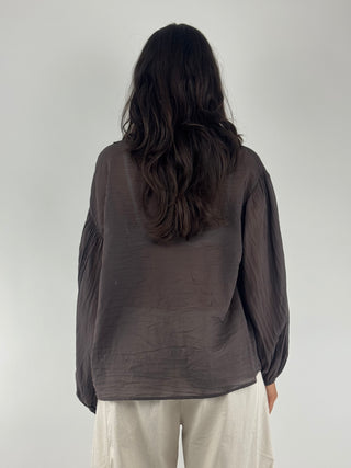 Camicia ampia rouches - R02Y0823