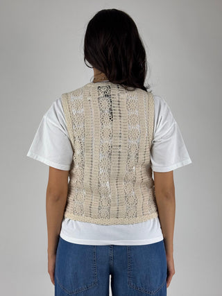 Gilet crochet boho - LMA-Q047