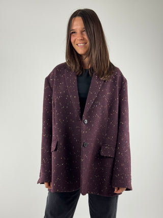 Giacca over micro paillettes - TF0699