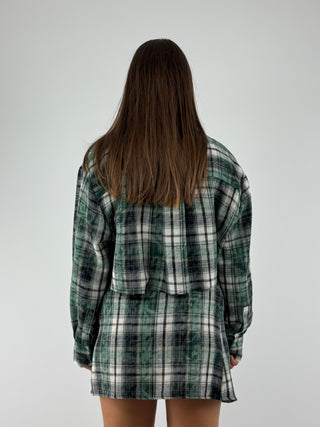 Camicia crop in fantasia - TF0875