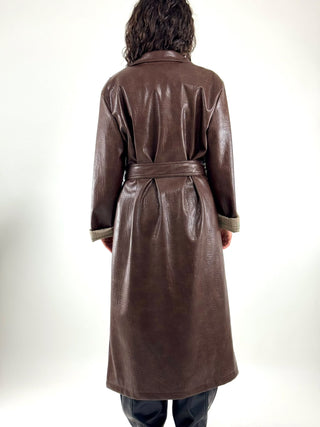 Trench lungo in ecopelle - J1421A43