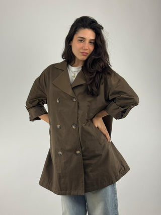 Trench lungo doppiopetto - T812