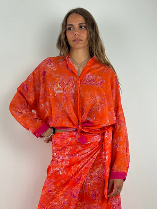 Camicia fantasia fluo - PE260387