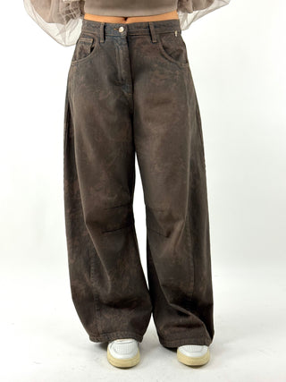 Jeans Baggy Effetto Vintage - D03E0401