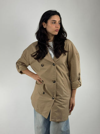 Trench lungo doppiopetto - T812