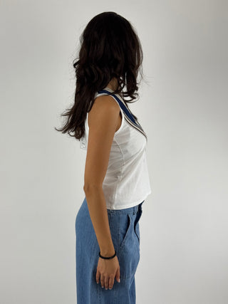 Canotta con scollo V - 56426