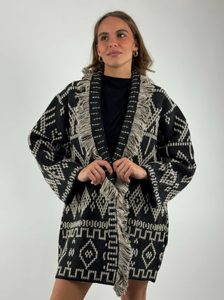 Cardigan etnico tramato - W5HMG43A400