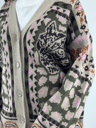 Cardigan fantasia Paisley - W6HMG61A400
