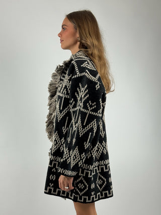 Cardigan etnico tramato - W5HMG43A400