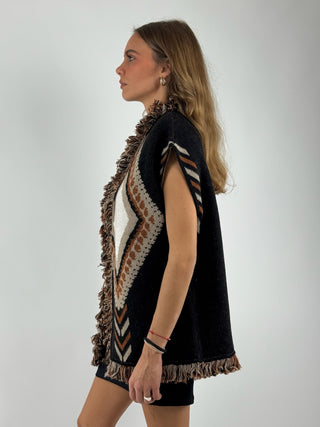 Gilet rombi+frange - W5HMG73A400