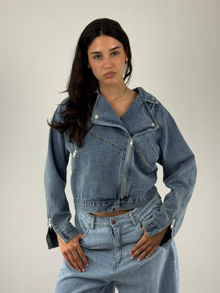 Chiodo in jeans - 38917