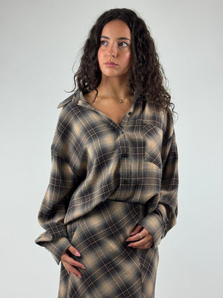 Camicia over fantasia quadro - Y1208B48