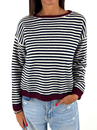 Maglia 2 colori a righe - 25866-AI26