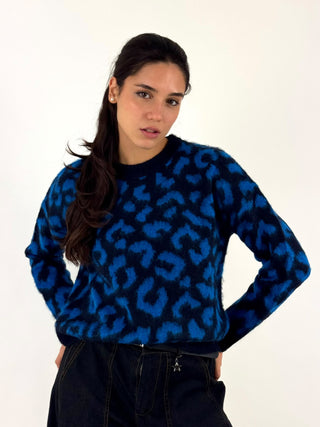 Maglia jacquard animalier - 7AC7200