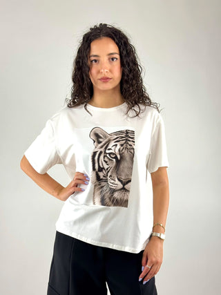 T-shirt stampa tigre -  I266116ST