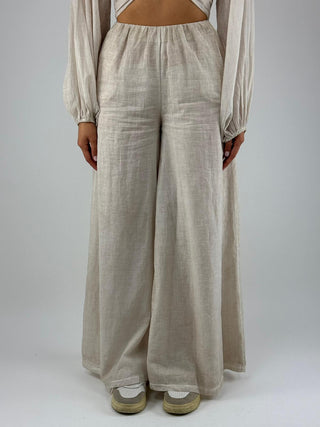 Pantalone voile a palazzo - PFL-Q232