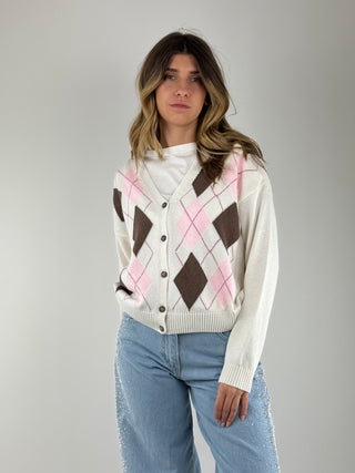 Cardigan rombi - D90106
