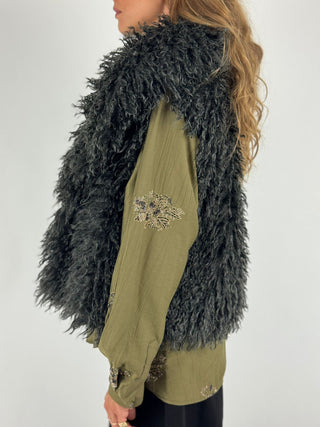 Gilet in pelliccia - W26J070CAMP