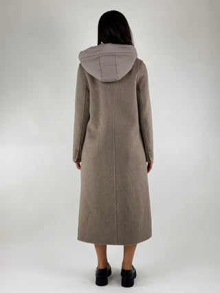 Cappotto lungo con cappuccio  - C03T0114