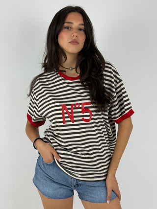 T-shirt righe N 5 - 26M4561
